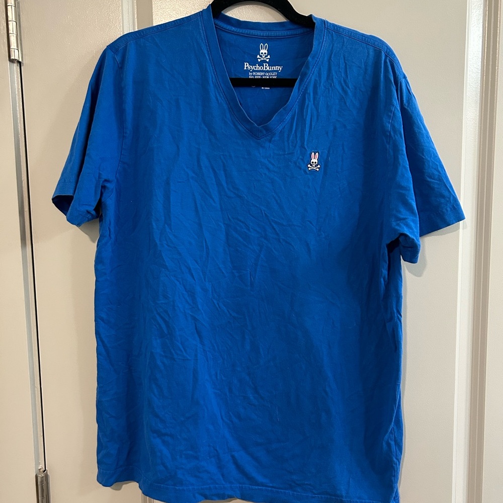 Psycho Bunny Men's Vibrant Blue Short Sleeve Tee